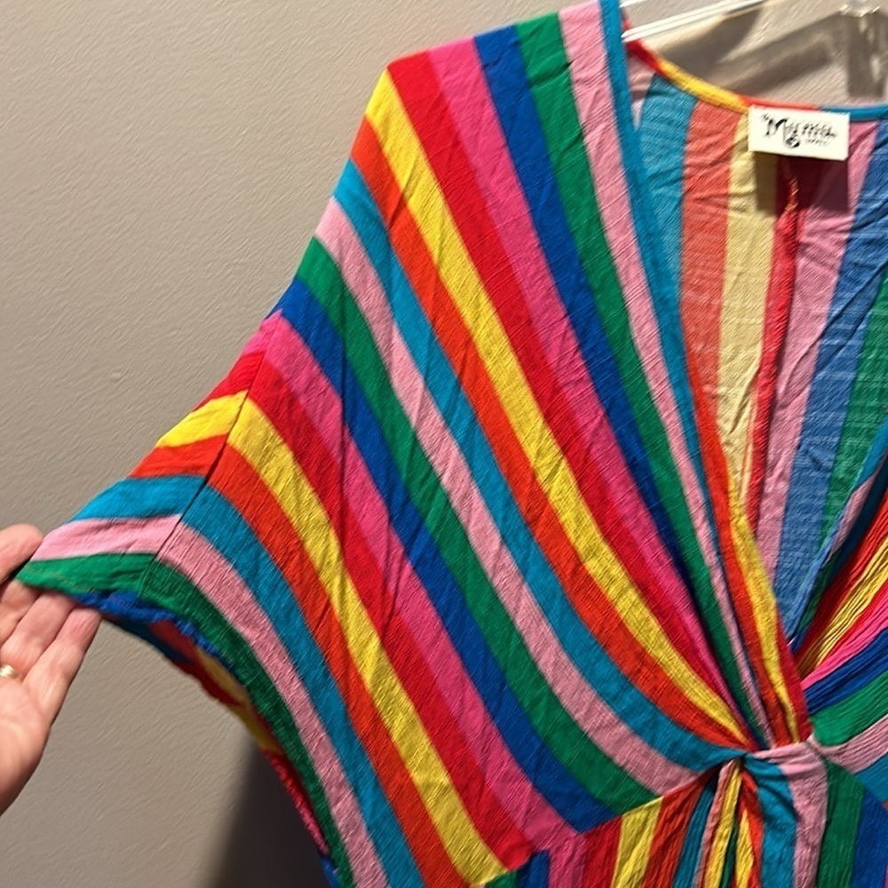 Show Me Your Mumu Get Twisted Striped Maxi Dress Size Small - Picture 4 of 9